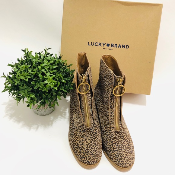 💋SOLD💋Lucky Brand Tibly Booties -Sophia Leopard - Picture 6 of 8